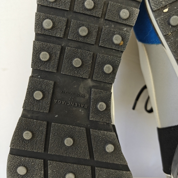 Balenciaga Multicolor Leather and Mesh Race Runner Sneakers Size 37EU 7US - Picture 13 of 13